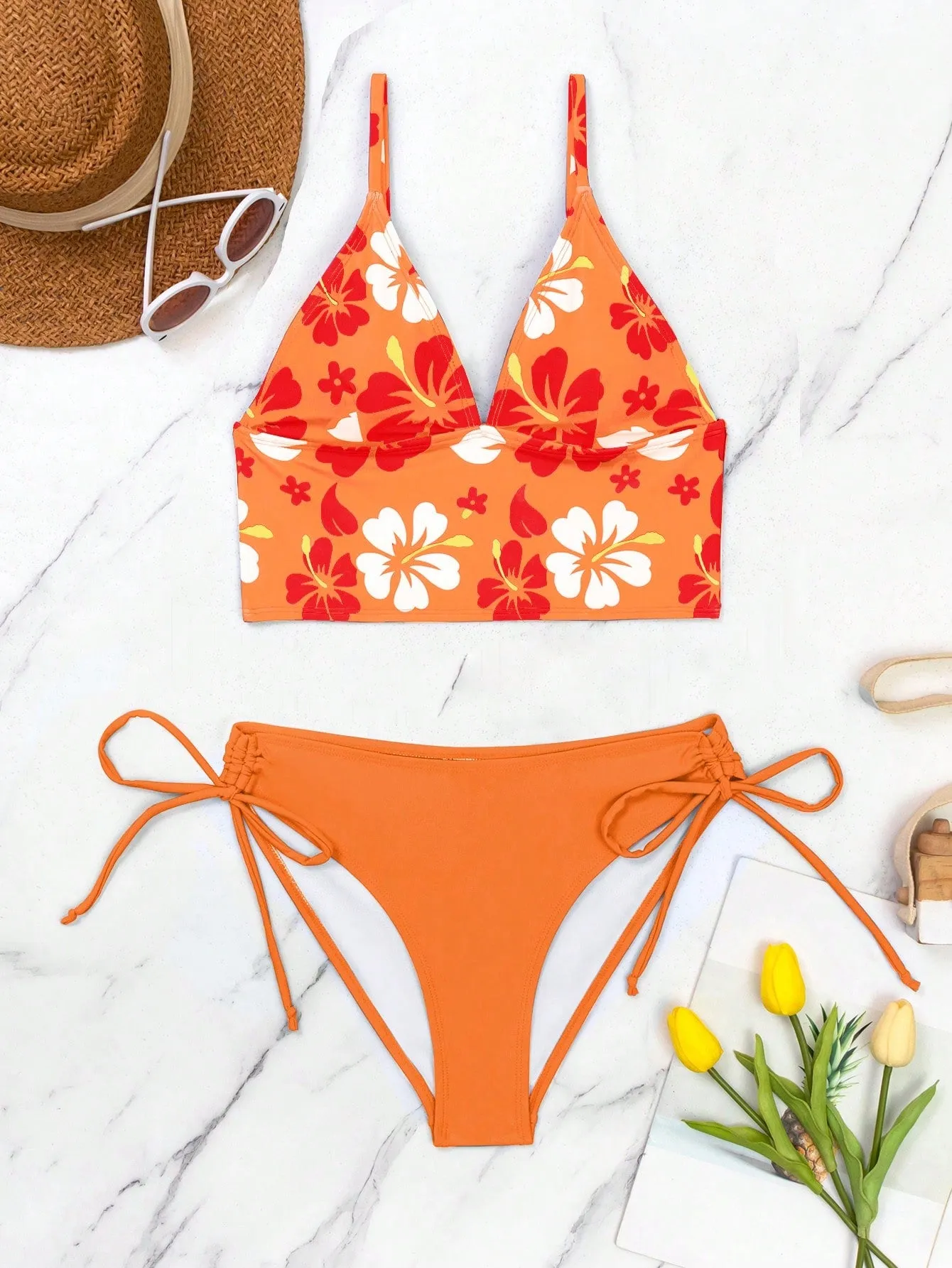 15764 1t-010 Bikini diseño floral 2 Pzas