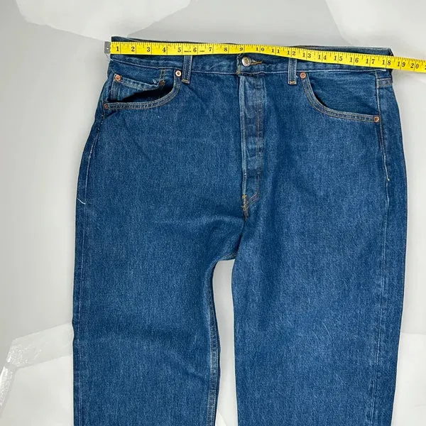 501 Levis Jeans - 36W 29L Blue Cotton