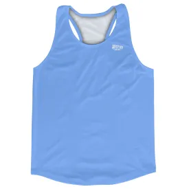 Blank Blue Carolina Running Racerback Singlet Track Tops Made In USA
