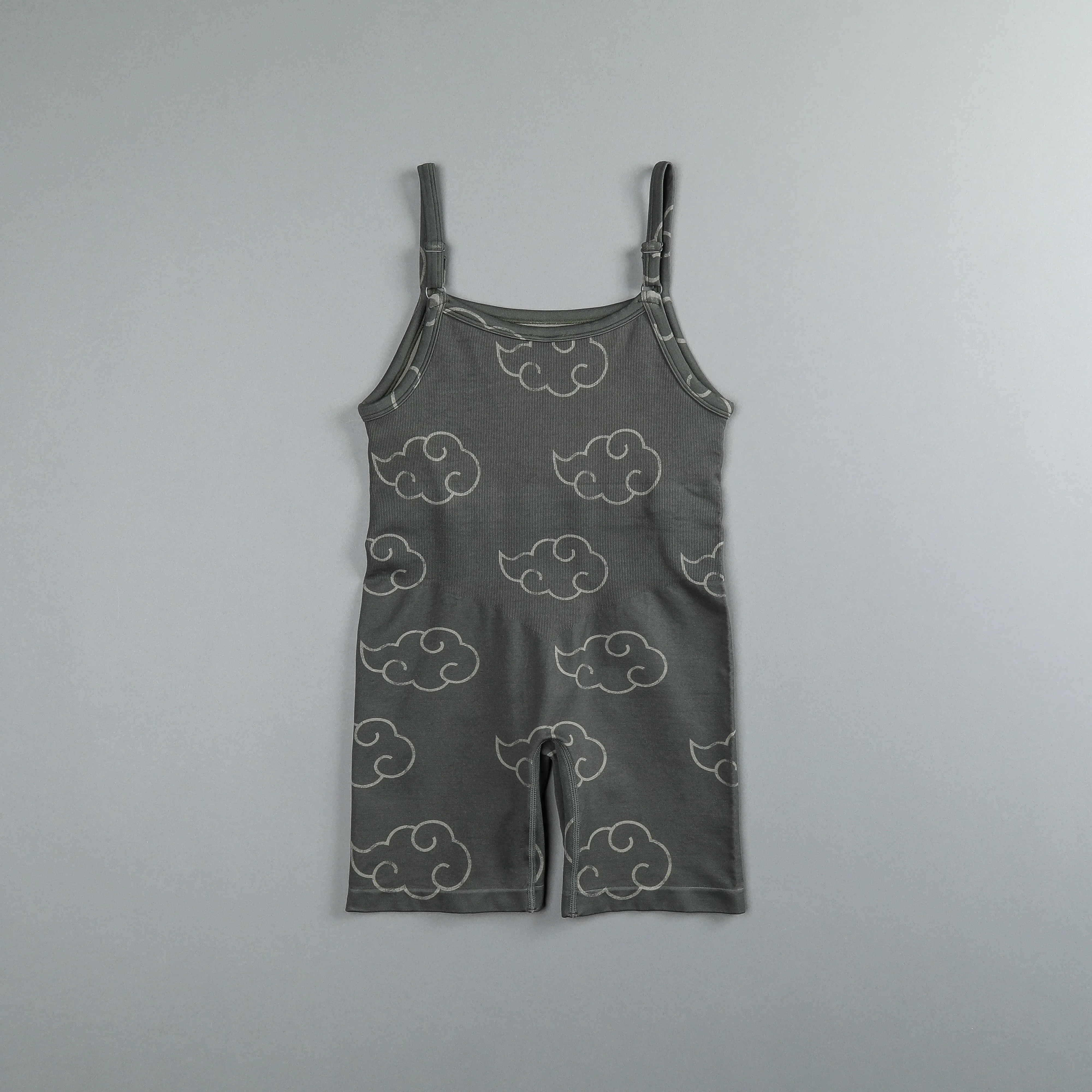 Floating Sonya "Everson Seamless" Bodysuit in Pine Green