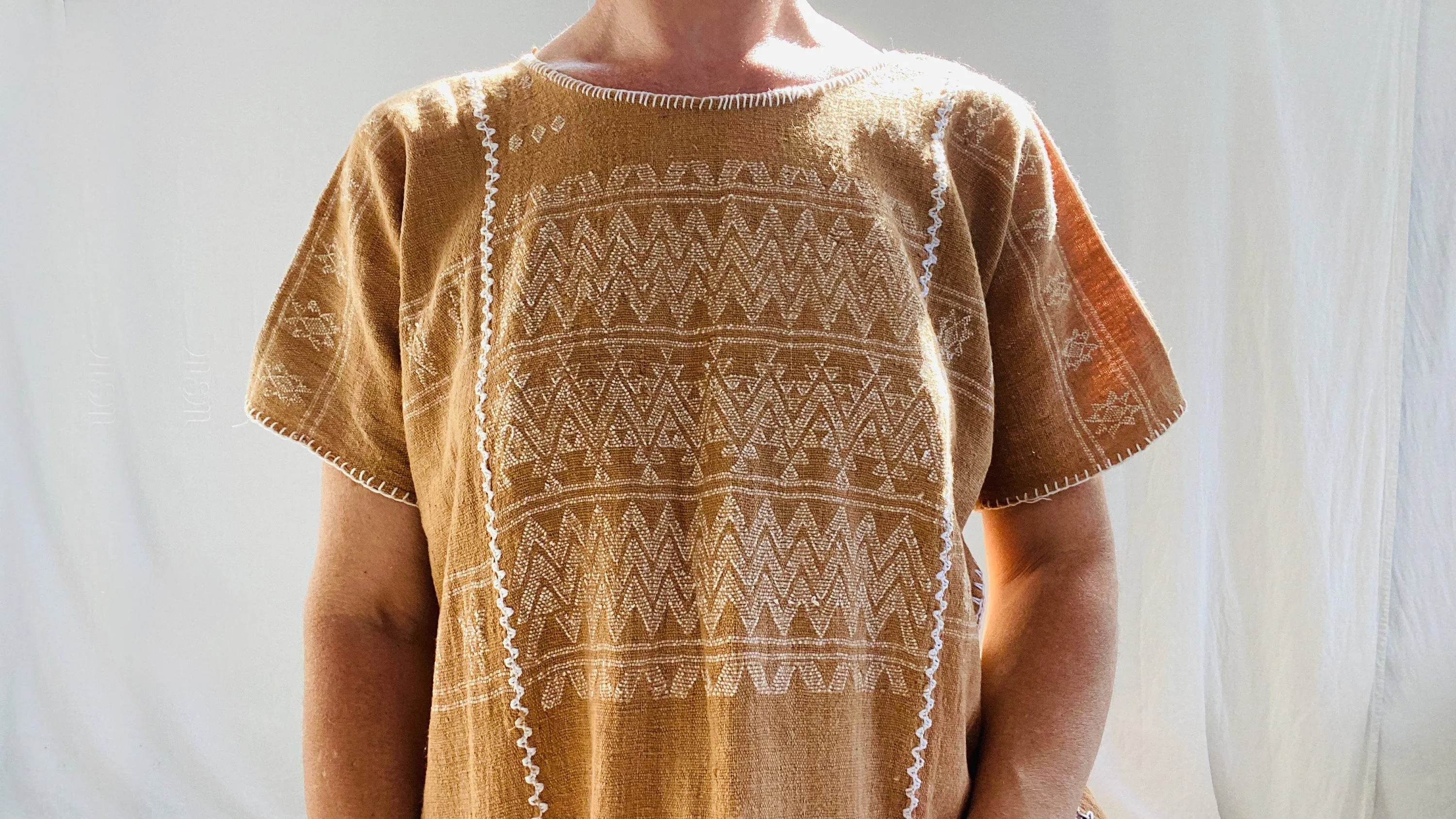 Hand Woven Amuzgo Huipil Dress. Guerrero, Mexico. 0164