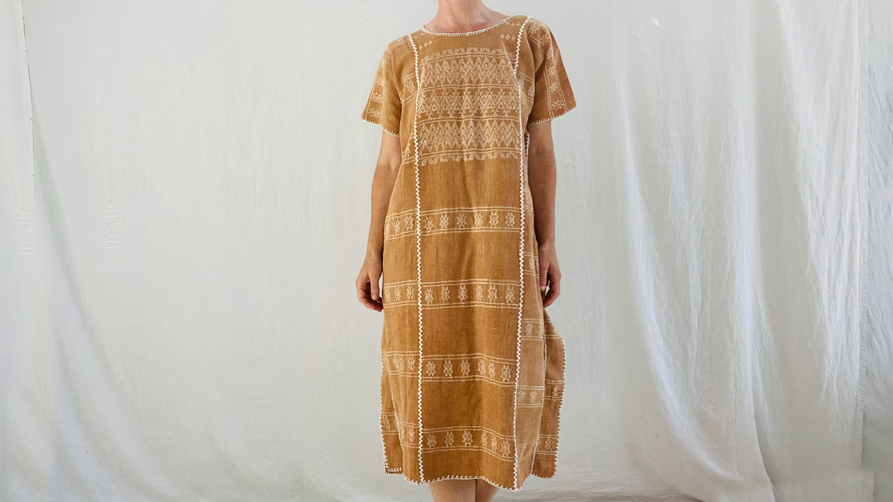 Hand Woven Amuzgo Huipil Dress. Guerrero, Mexico. 0164
