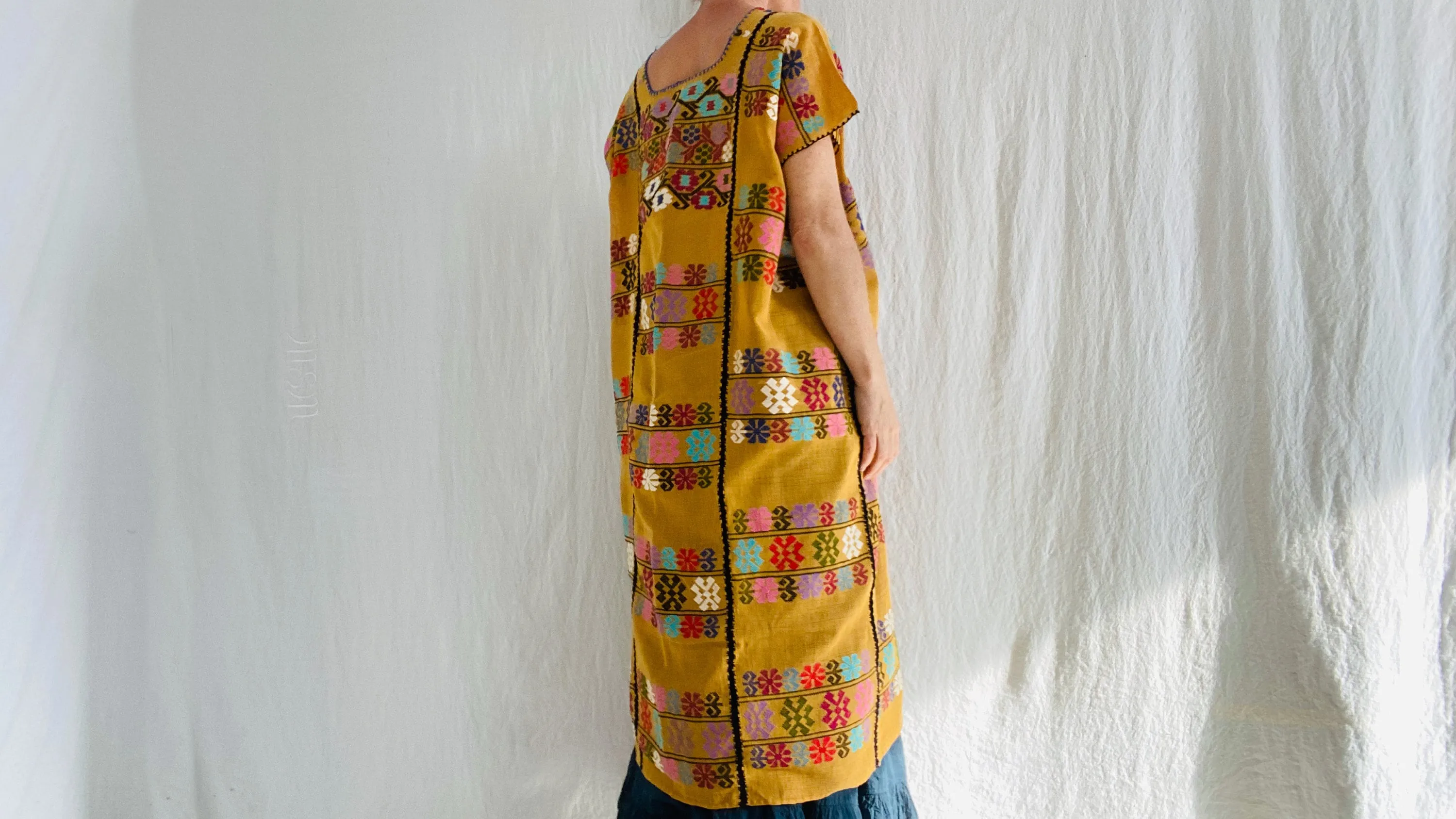 Hand Woven Amuzgo Huipil Dress. Guerrero, Mexico. 0192