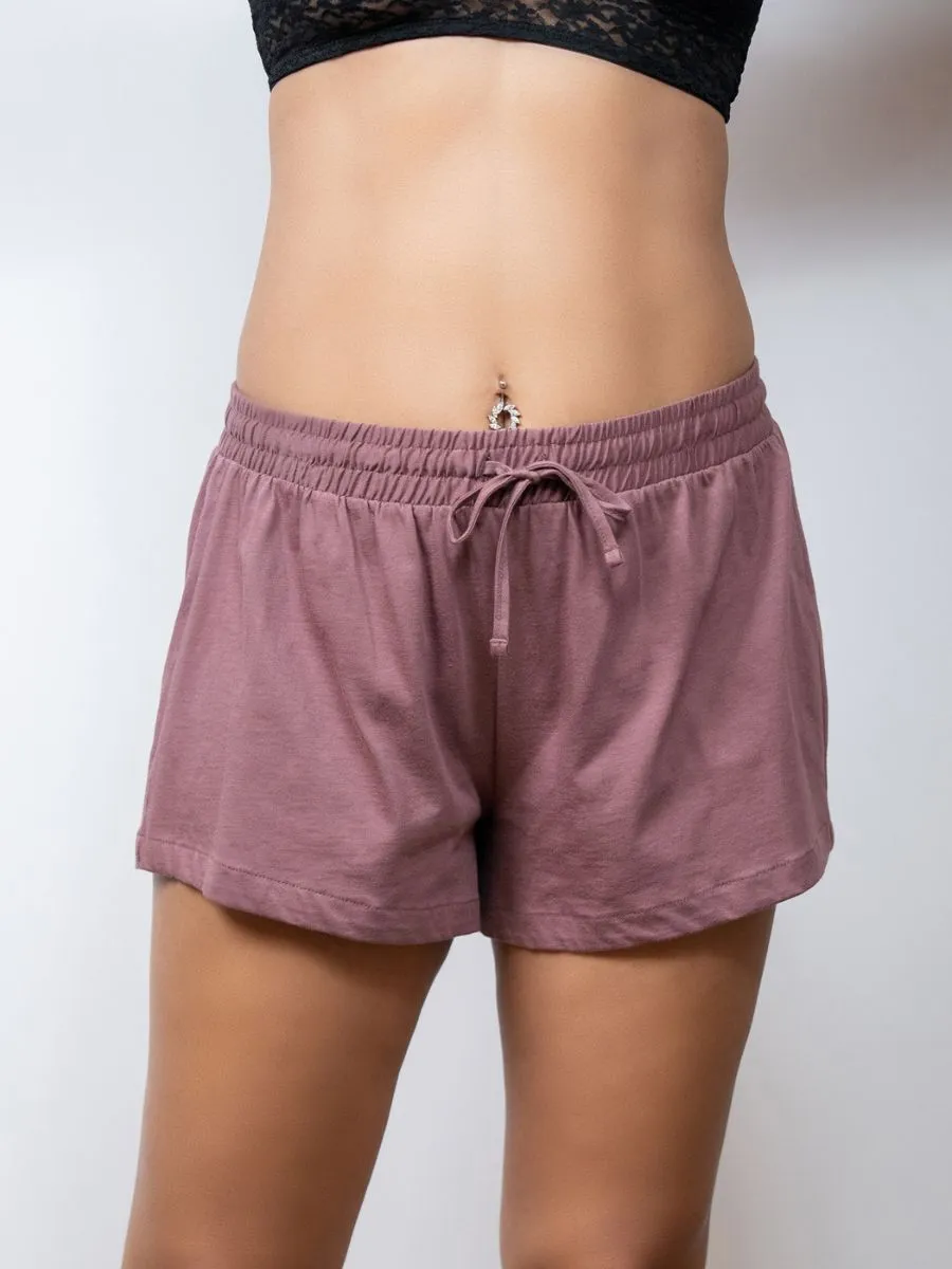 Janice - Lounge Short in Grape