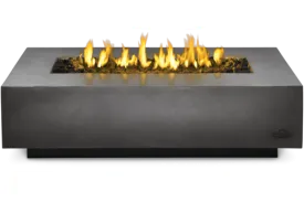 NEXUS 56 RECTANGLE NP-GPFRWCN56 Nexus Fire Table, LP gas, 56 in  rectangle, cast aluminum construction that