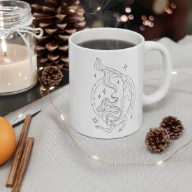Pisces "Dive Deep" Mermaid Goddess Astrology Zodiac Mug 11oz