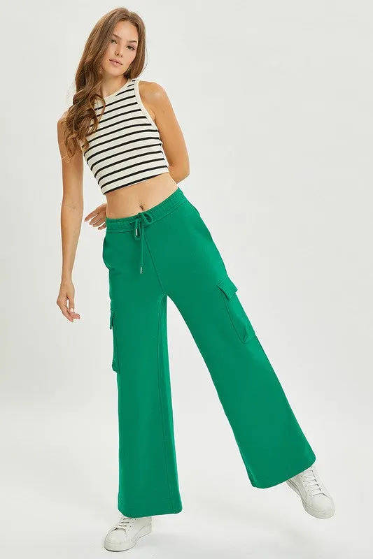 Relaxed Cargo Wide Pants