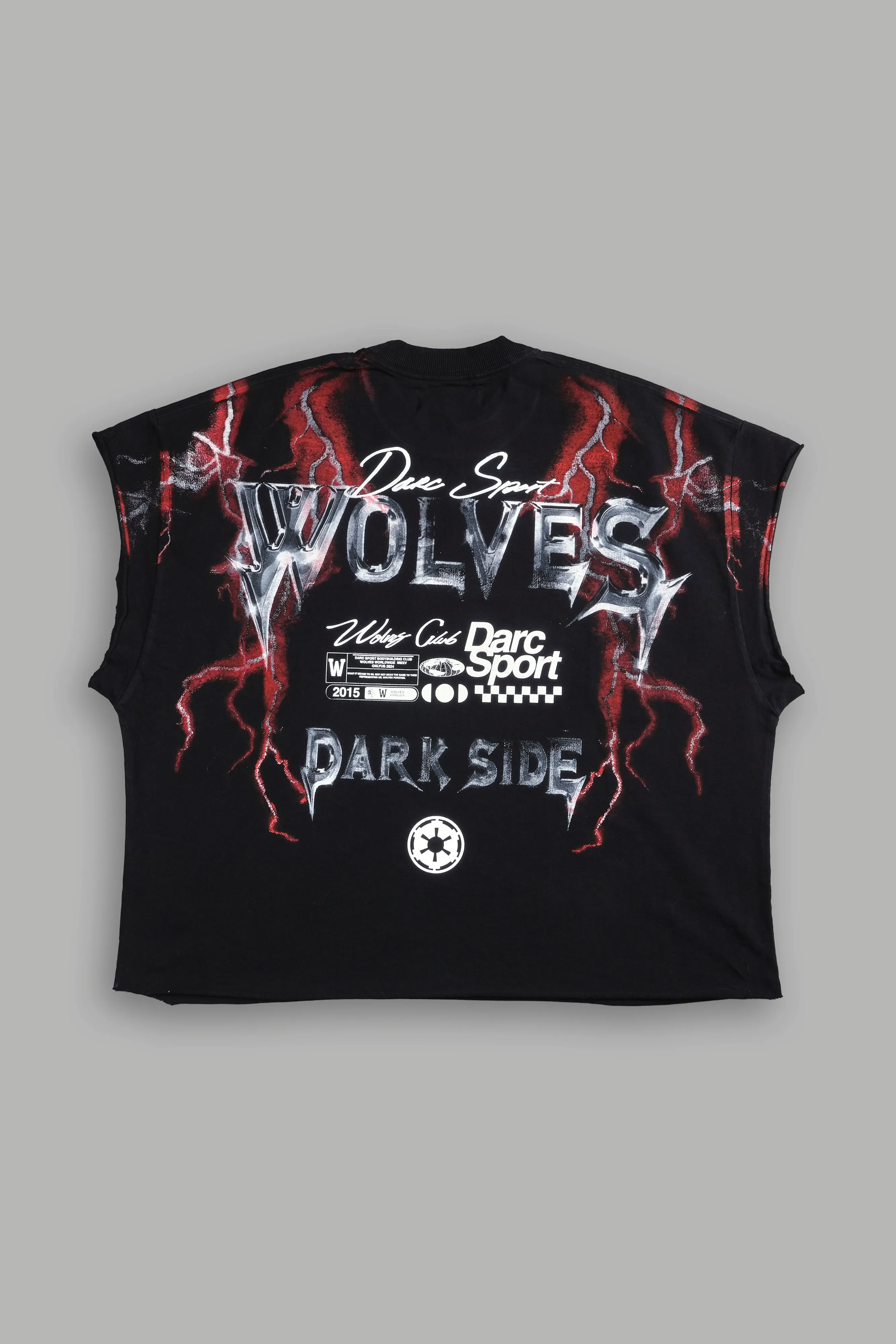 Ride The Lightning "Grunge" Cut Off Tee in Black