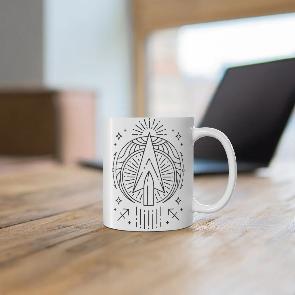 Sagittarius Arrow Zodiac Astrology "Intent"  Mug 11oz