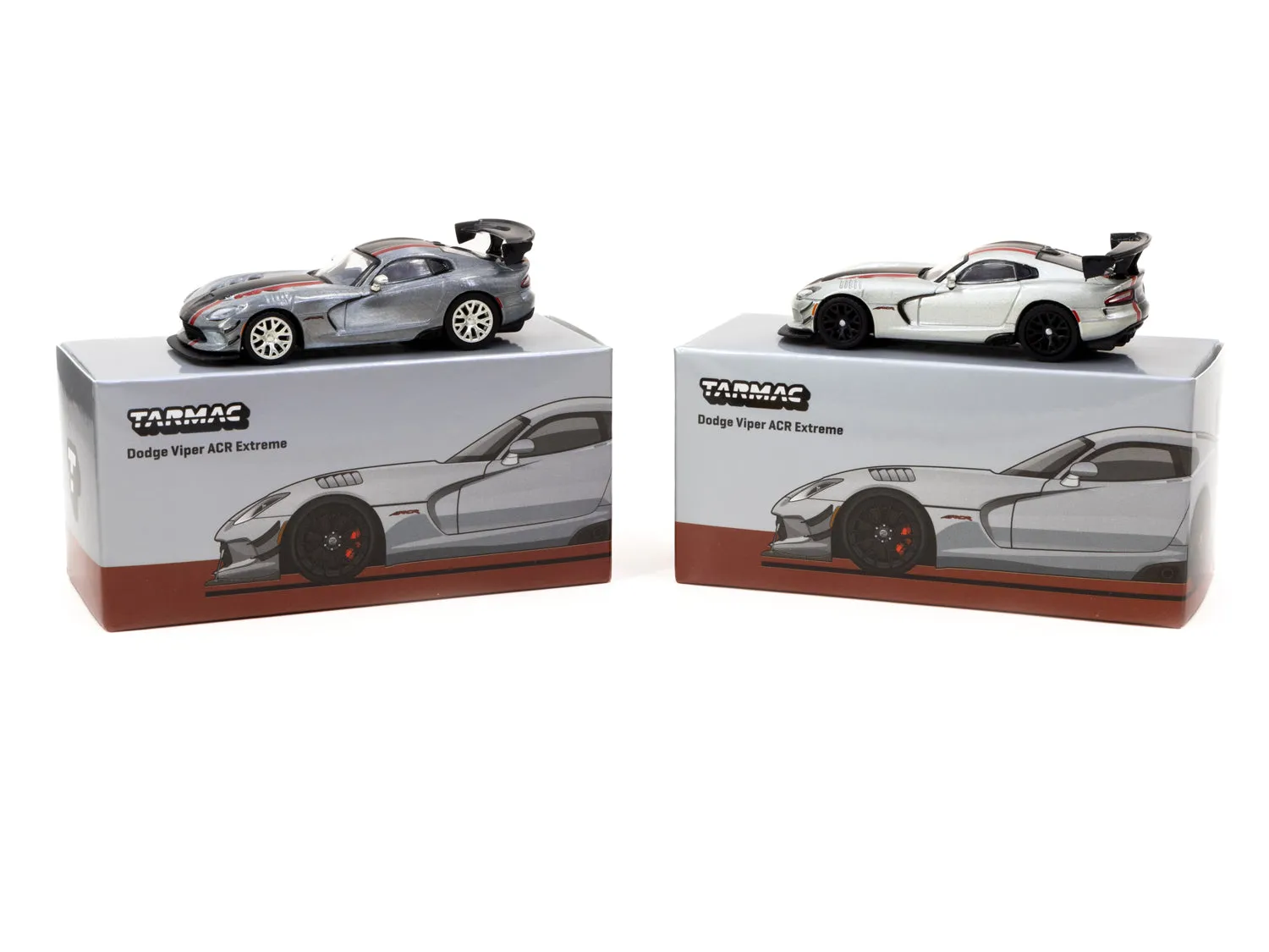 Tarmac Works 1/64 Dodge Viper ACR Extreme Silver Metallic  - GLOBAL64