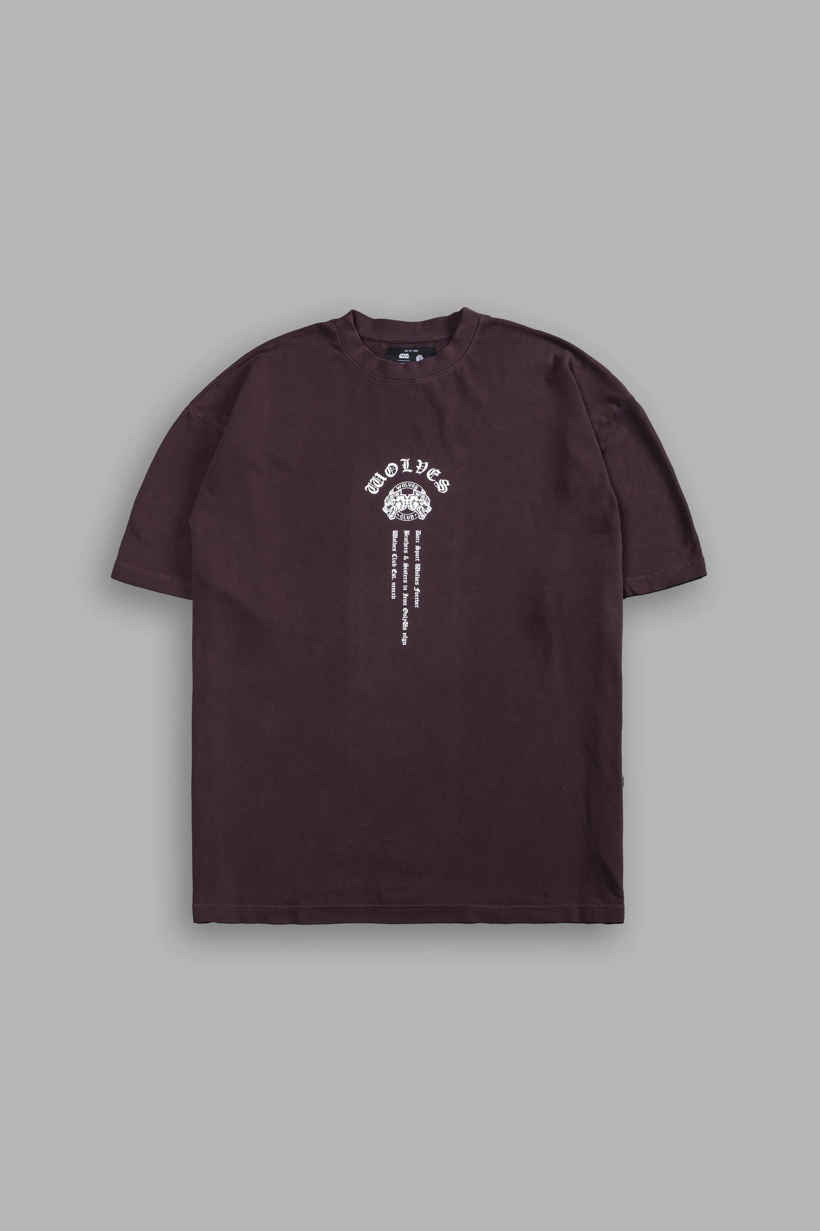 The Hunter "Premium" Oversized Tee in Darc Purple