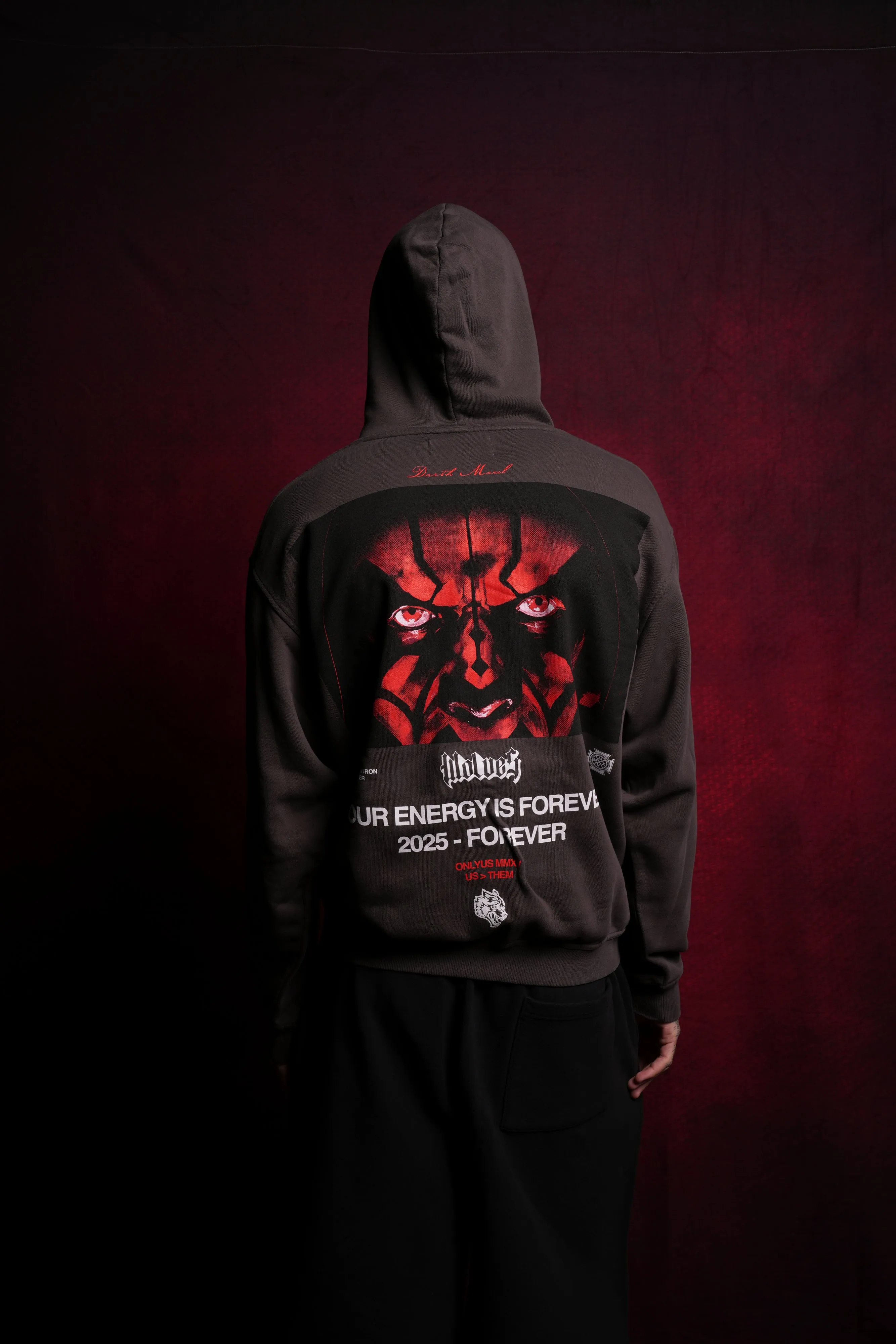 The Phantom Menace "Pierce" Hoodie in Wolf Gray