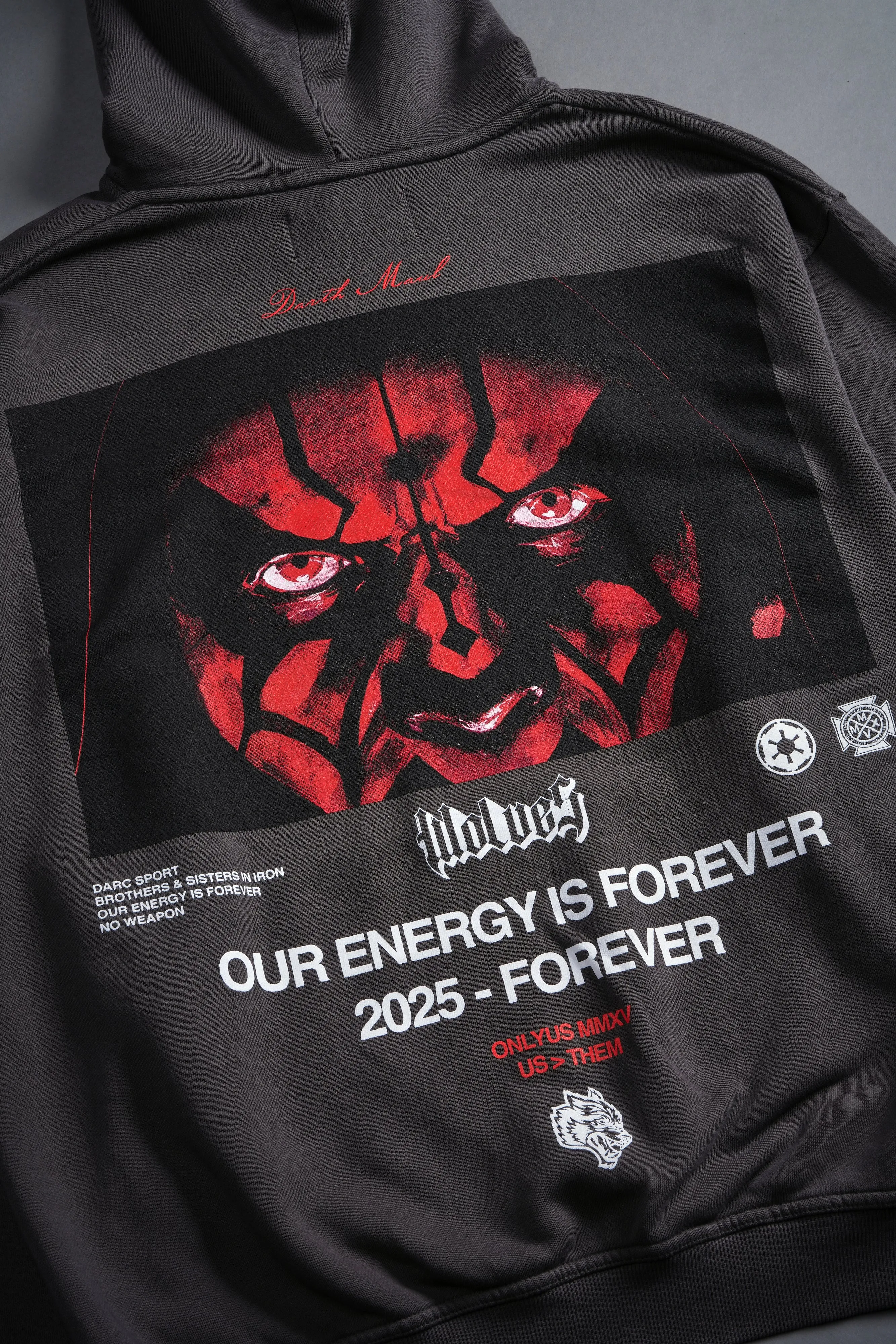 The Phantom Menace "Pierce" Hoodie in Wolf Gray