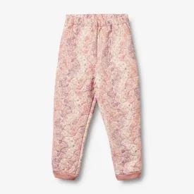 Thermo Pants Alex - lilac flower rainbow