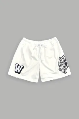 Vaughn Mesh Shorts in Cream