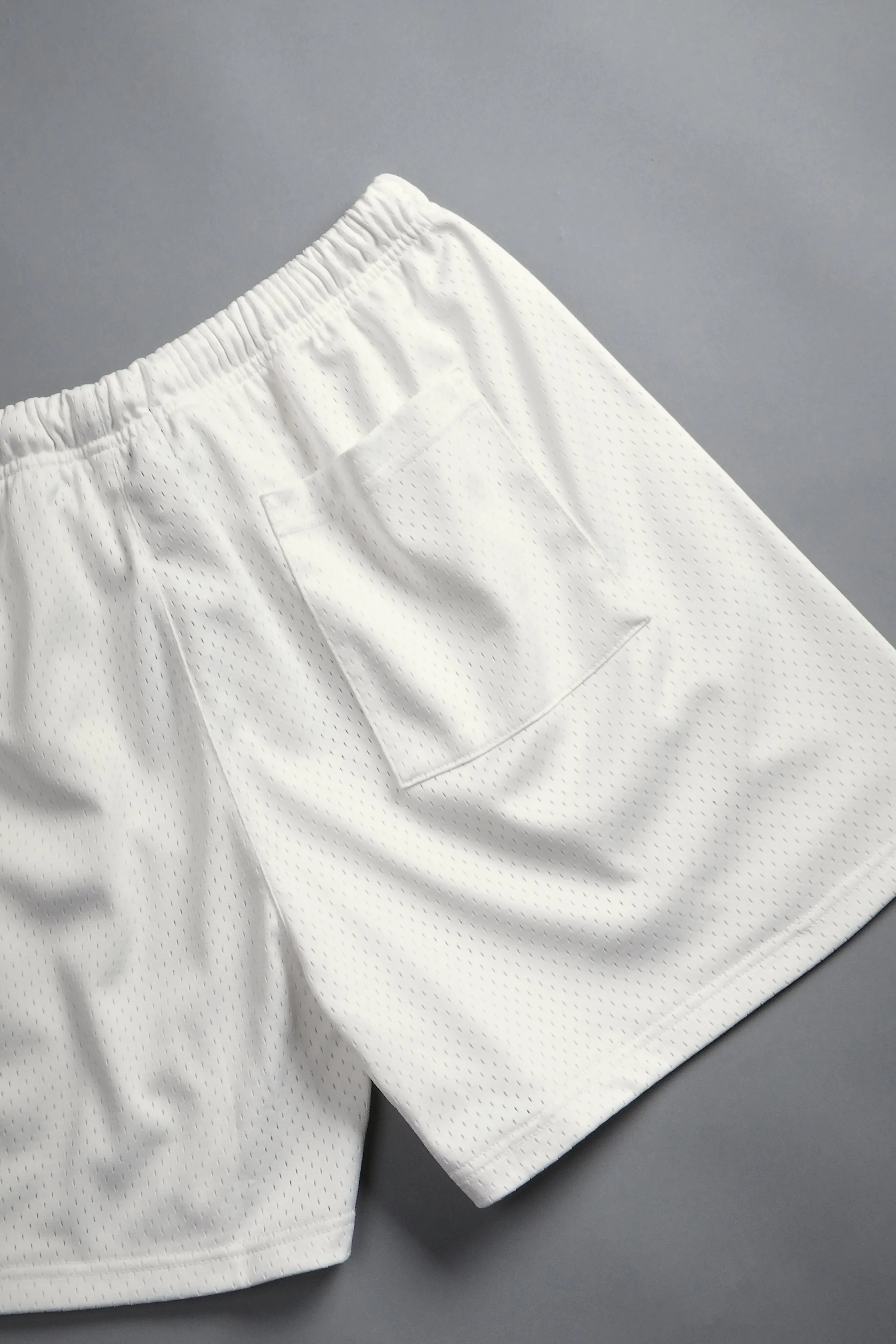Vaughn Mesh Shorts in Cream