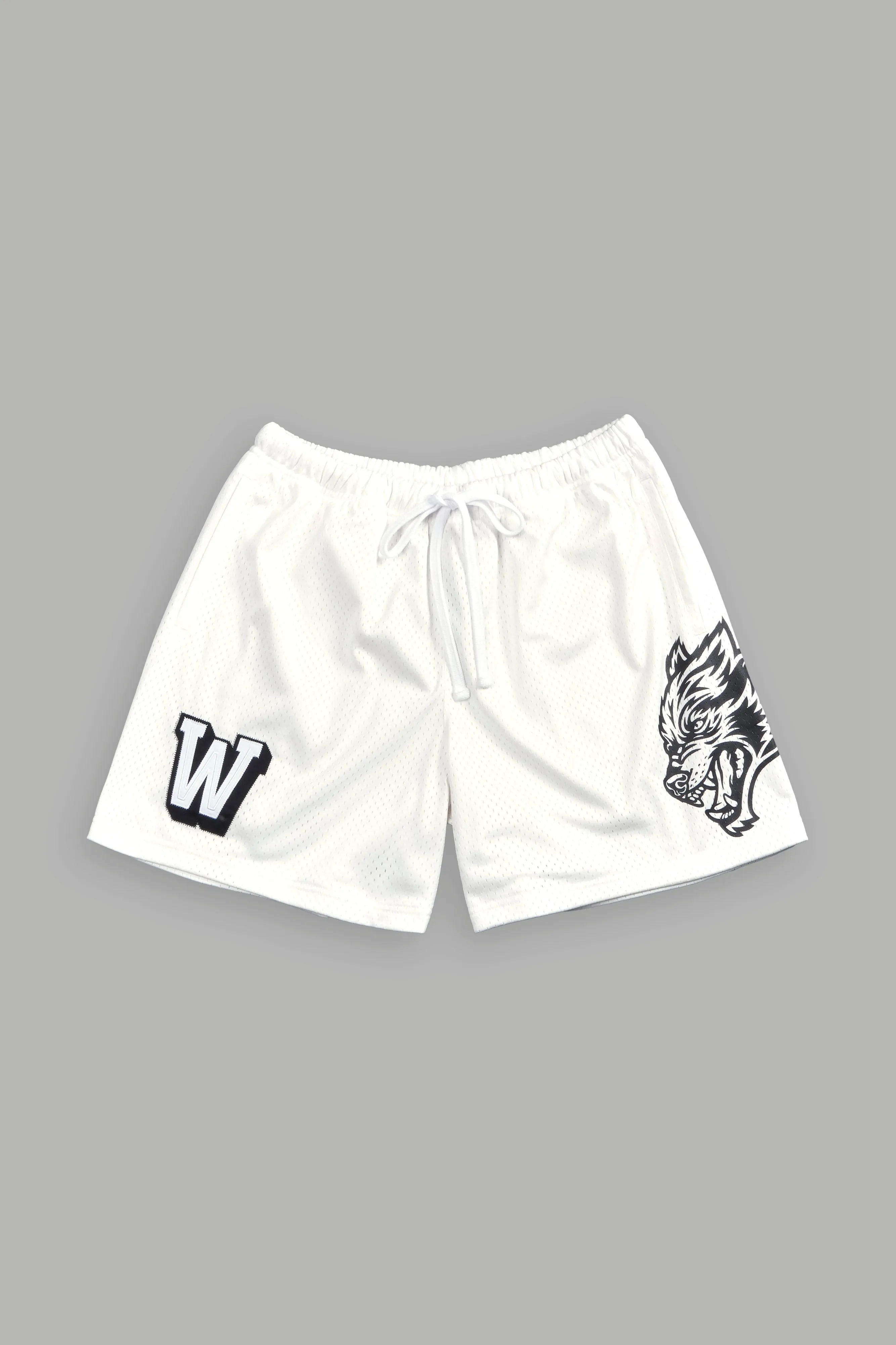 Vaughn Mesh Shorts in Cream