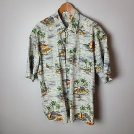Vintage 90's Hawaiian Button down short shirt