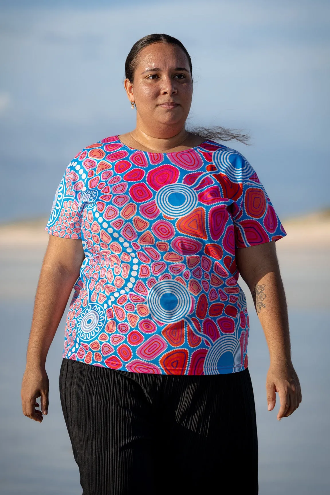 Warranggal Warruwi (Strong Pathway) - NAIDOC 2025 Women's Fashion Top