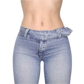 Y2K Mid Rise Flare Jeans (S)